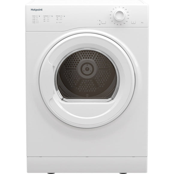 Hotpoint 8kg Vented Tumble Dryer-White│H1 D80W UK