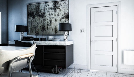 HP1 Modern Four Panel Shaker Door