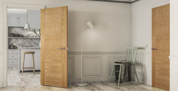 HP12SC Contemporary Solid Oak Door