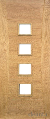 HP18G Minimal & Modern Styled Glazed/Unglazed Oak Door