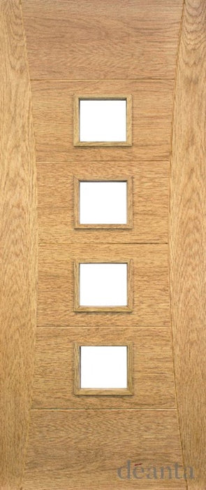 HP18G Minimal & Modern Styled Glazed/Unglazed Oak Door