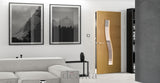 HP24GC Sleek Ultra Modern Glazed Oak Door