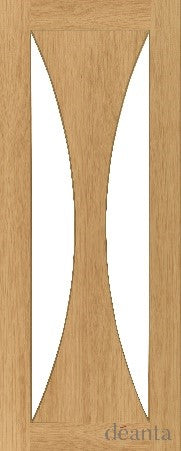 HP26GC Minimal & Modern Styled Glazed Oak Door
