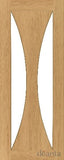 HP26GC Minimal & Modern Styled Glazed Oak Door
