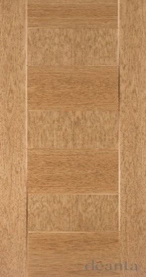 HP32 Contemporary Solid Oak Door