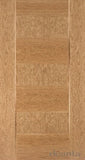 HP32 Contemporary Solid Oak Door
