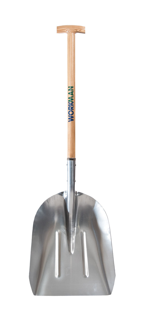Workman Grain 28'' Ash T. Handle Aluminium Shovel | MC325