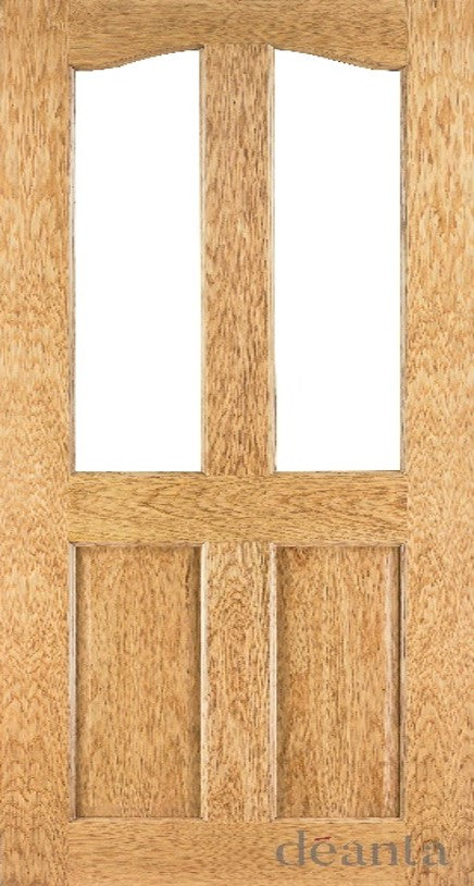 NM2G Glazed/Unglazed Period 4 Panel Oak Door