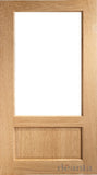 NM3G Glazed/Unglazed Two Panel Minimalistic Oak Door