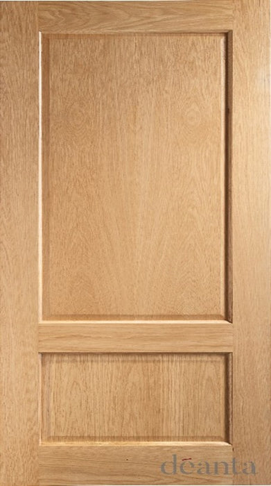 NM3 Two Panel Minimalistic Oak Door