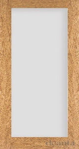NM6GC Oak Shaker Style Glazed Door
