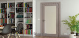 NM6GF Glazed Shaker Style Light Grey Ash Door - Frosted
