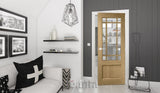 NM9G Glazed Traditional Style Oak Door