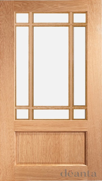 NM9G Glazed Traditional Style Oak Door