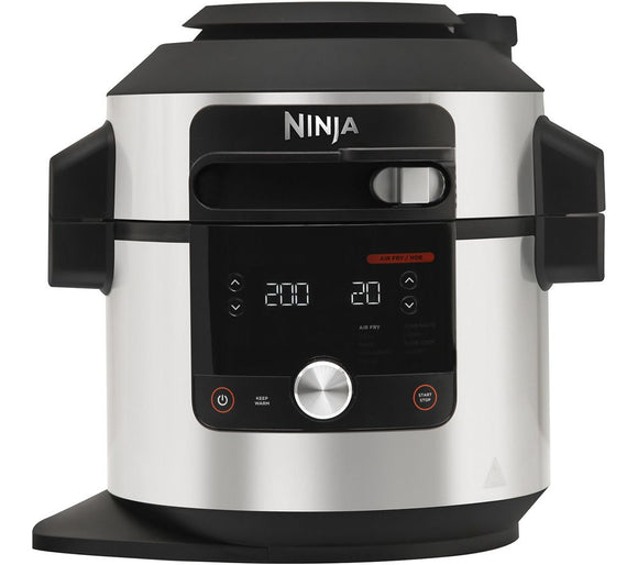 Ninja Foodi Max 14 in 1 SmartLid Multicooker-Stainless Steel & Black │OL650UK