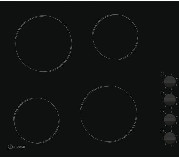 Indesit 60cm Ceramic Hob-Black│RI860C