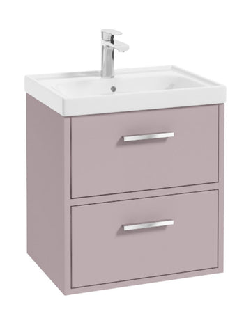 Finland 50cm Vanity Unit Matt Cashmere Pink