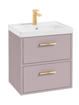 Finland 50cm Vanity Unit Matt Cashmere Pink