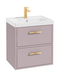 Finland 50cm Vanity Unit Matt Cashmere Pink