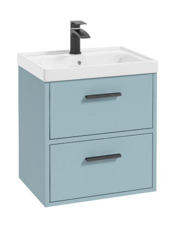 Finland 50cm Vanity Unit Matt Morning Sky Blue