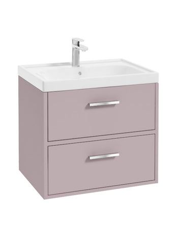 Finland 60cm Vanity Unit Matt Cashmere Pink