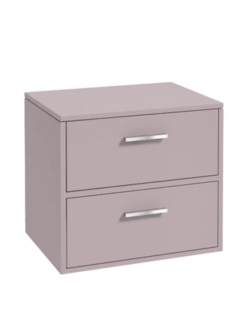 Finland 60cm Countertop Vanity Unit Matt Cashmere Pink