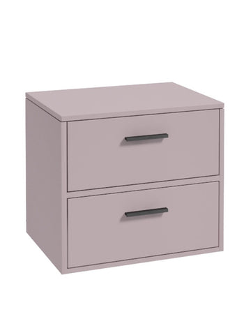 Finland 60cm Countertop Vanity Unit Matt Cashmere Pink