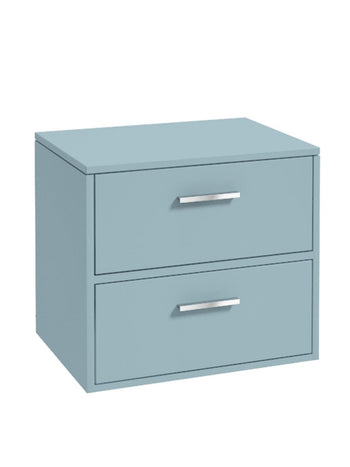 Finland 60cm Countertop Vanity Unit Matt Morning Sky Blue
