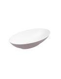 Skål Oval Wash Basin & Waste 600x350 White