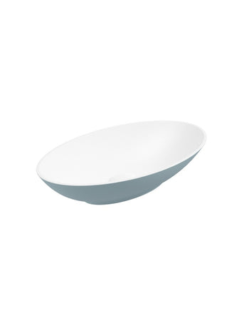 Skål Oval Wash Basin & Waste 600x350 White