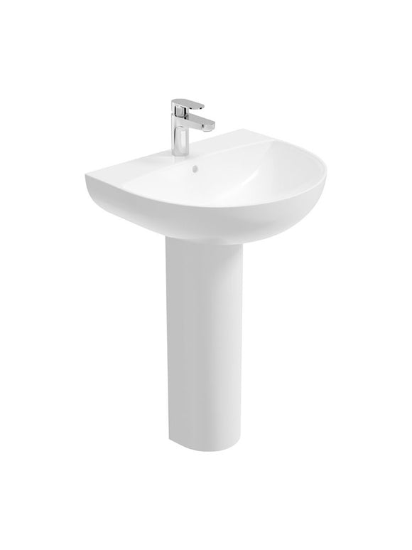 Horizon 55cm 1th Round Basin & Full Pedestal | USW0322