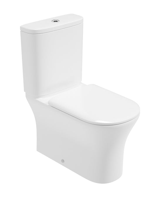 Peña Fully Shrouded Close Coupled Rimless Pan & Soft Close Seat | USW0334