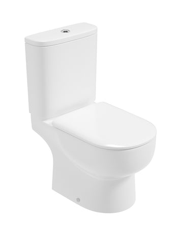 Via Open Back Closed Coupled Rimless Pan & Soft Close Seat | USW0335