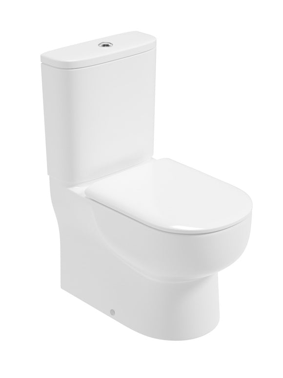 Via Fully Shrouded Closed Coupled Rimless Pan & Soft Close Seat | USW0336