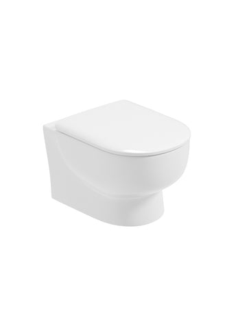 Via Wall Hung Rimless Pan & Soft Close Seat | USW0338