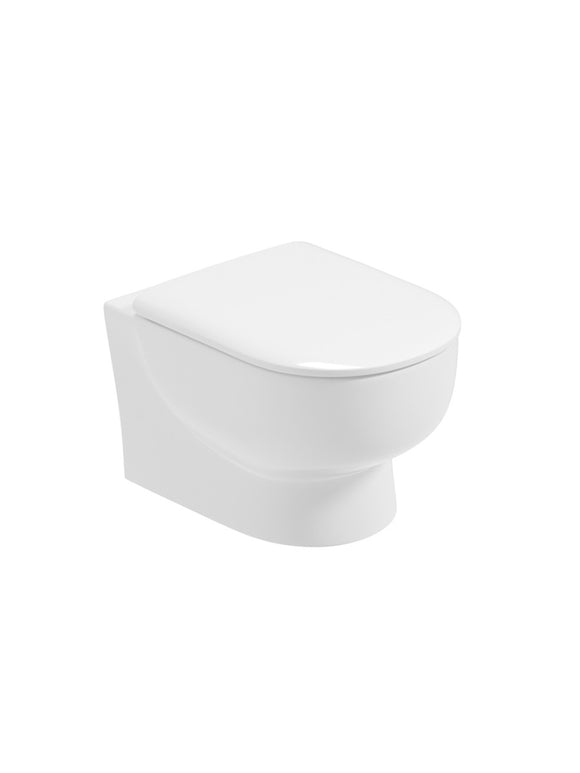 Via Wall Hung Rimless Pan & Soft Close Seat | USW0338