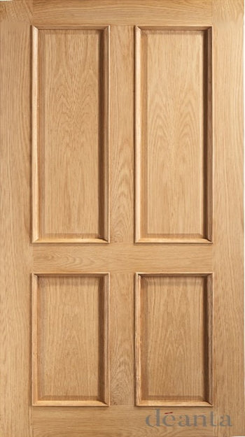VR1 Classic 4 Panel Oak Door