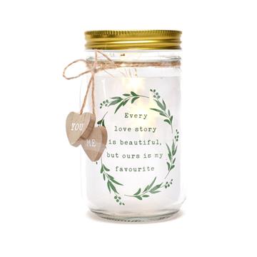 Love Story Light Up Jar My Favourite│WG1116